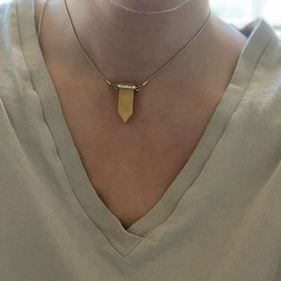 SOLD Crystal Calcite Necklace - Picture 4 of 5